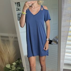 Blue T-Shirt Dress